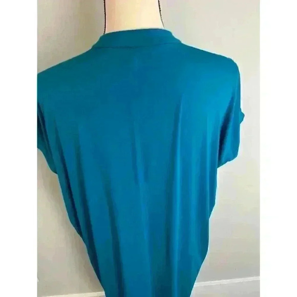 Eileen Fisher Shirt Dress Women's SP Jersey Soft Stretch Buttons Mandarin Collar - Picture 9 of 12